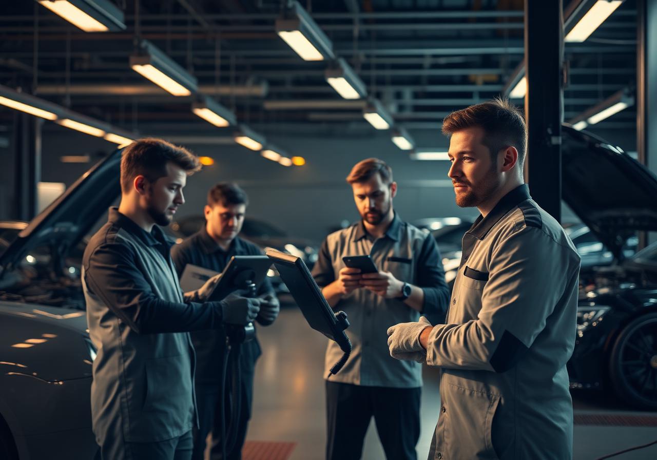 Equipo profesional de mecánicos JEN Auto Solutions